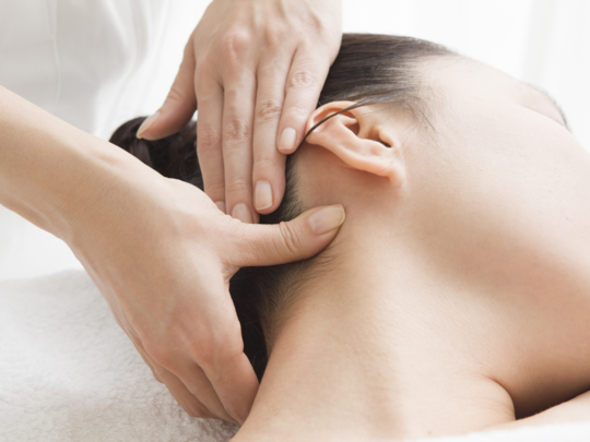 耳くびホットストーン/耳下腺リンパケア/みみほぐし/ヘッドスパ